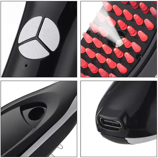 Electric Scalp Massage Brush, Scalp Massager, Hair Massager Comb with Soft Rubber