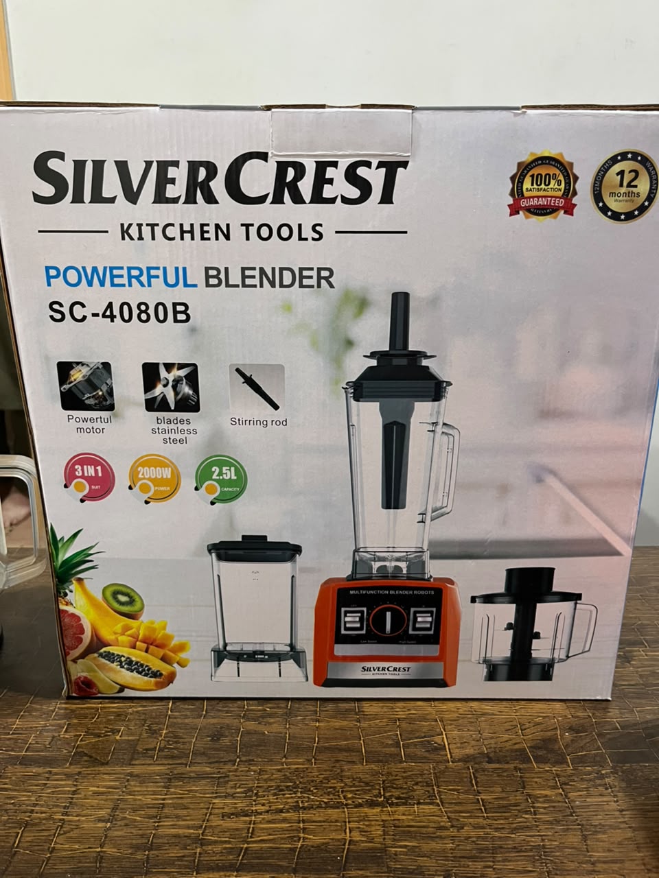 SilverCrest SC-4080B Powerful Blender – 2000W High Performance