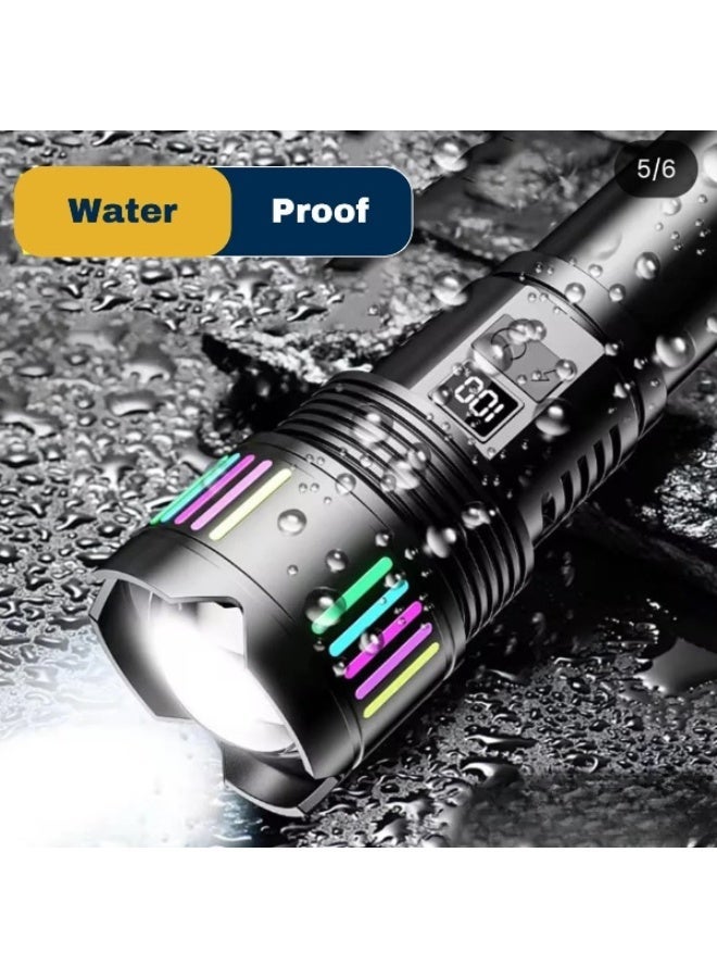 COBA CB-802 Aluminum Alloy Strong Light Flashlight - close up