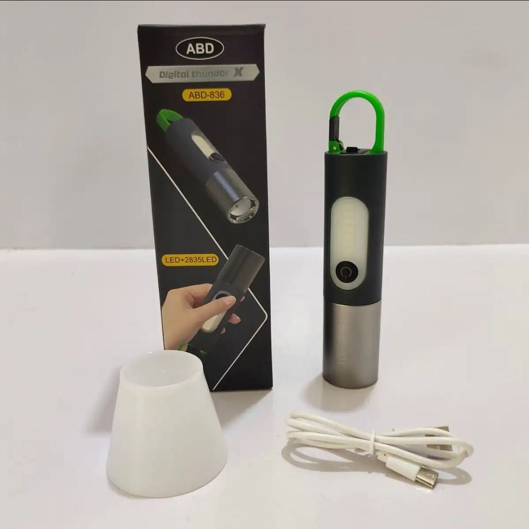 Rechargeable LED Emergency Light | Portable Camping Lamp Torch with USB Charging