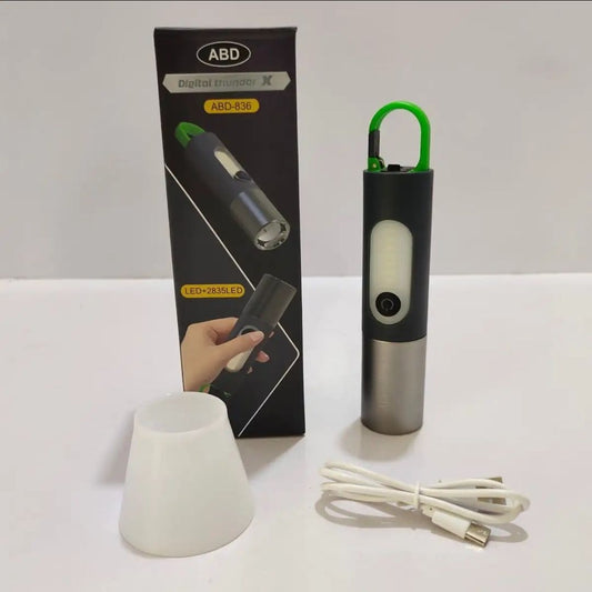 Rechargeable LED Emergency Light | Portable Camping Lamp Torch with USB Charging
