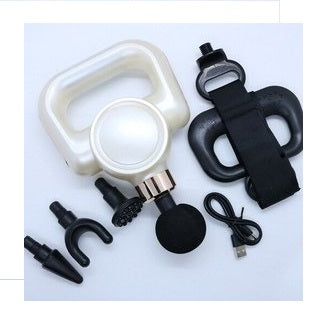 Rechargeable Massager Facial with Belt Model HB-016 | 30W, 05 speed, 04 Massage head attachement, with powerful battery backup, for muscle pain relief.