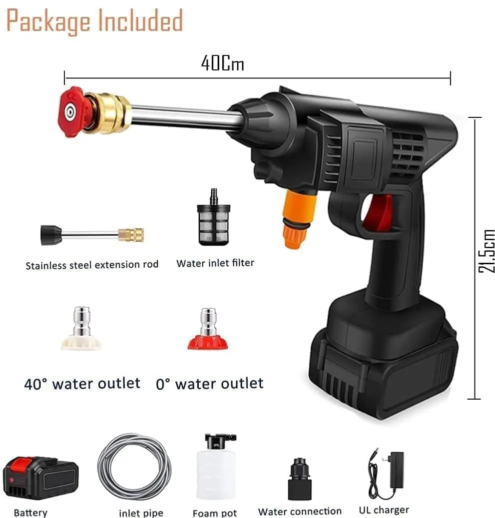 Pressure Washer Gun Rechargeable 48V - Car Washer Pump