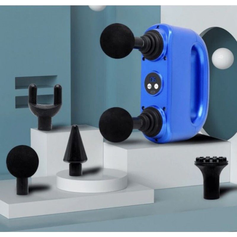 Deep Tissue Massage Gun with 2200mAh Battery & 4 Massage Heads