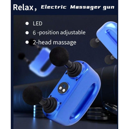 Deep Tissue Massage Gun with 2200mAh Battery & 4 Massage Heads