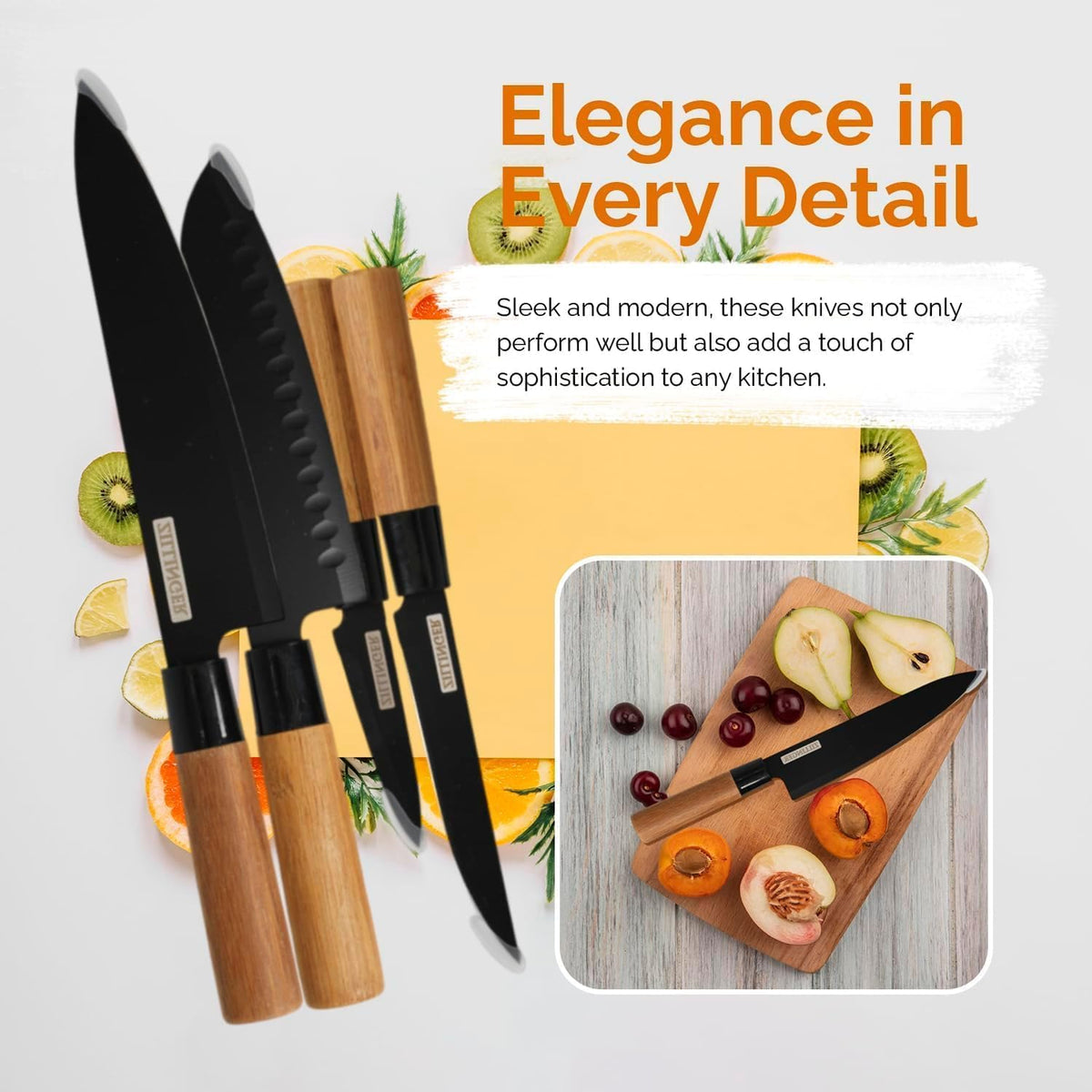 4Pcs Japanese Knife Set - extra view 2
