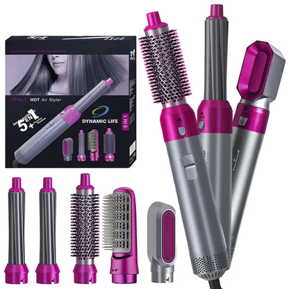 5 in 1 Hot Air Styler Hair Dryer - front view