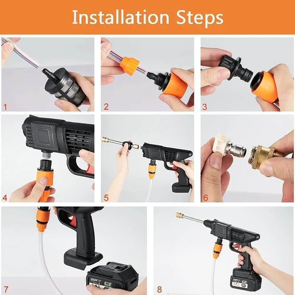 Pressure Washer Gun Rechargeable 48V - Car Washer Pump