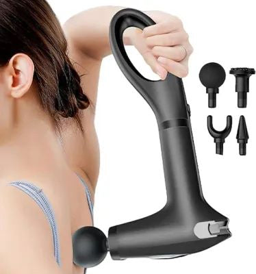 Original Imported Fascial Massage Gun Pro – 30W, 8 Levels + High Power Mode, Extendable Handle