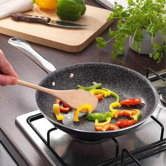 Uakeen 24, 26 & 28CM Granite Frying Pan