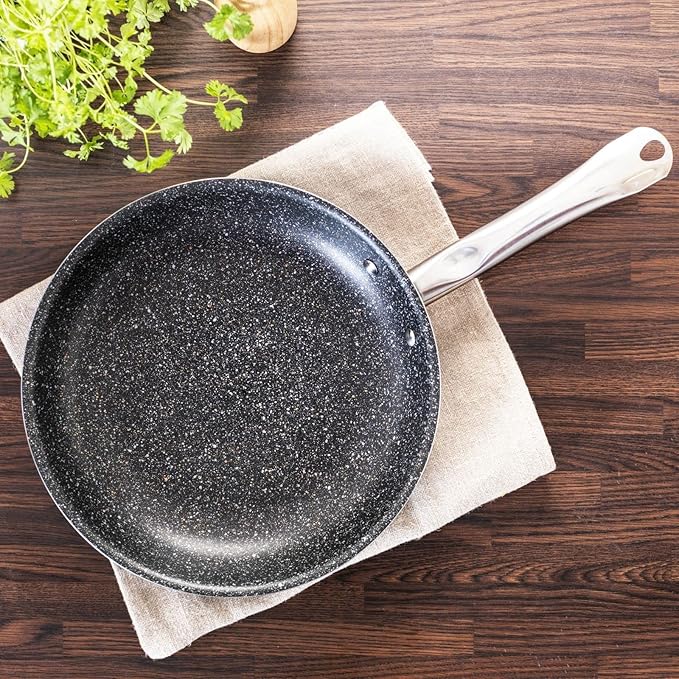 Uakeen 24, 26 & 28CM Granite Frying Pan