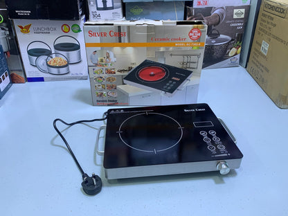Silver Crest Electric Ceramic Hot Plate – Safe, Stylish & Quick Cooking