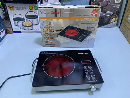 Silver Crest Electric Ceramic Hot Plate – Safe, Stylish & Quick Cooking