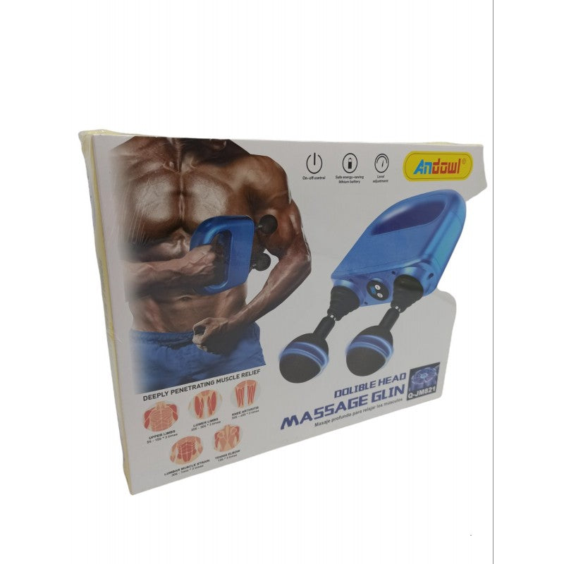 Deep Tissue Massage Gun with 2200mAh Battery & 4 Massage Heads