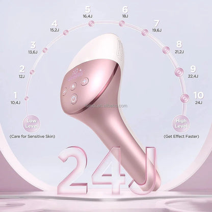 IPL Hair Removal Device 10 Energy Levels -Laser Hair Removal Machine for Face and Body