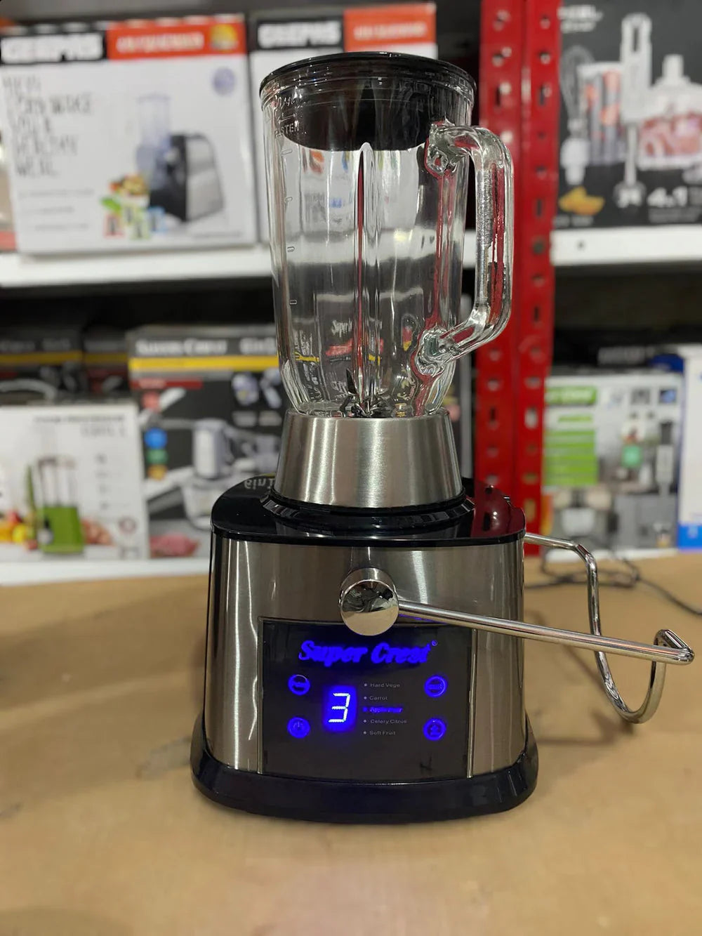 Super crest 4 in1 Digital Display juicer ,blender and grinder -2200 watt