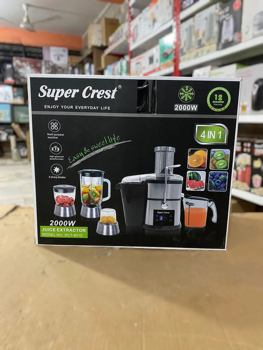 Super crest 4 in1 Digital Display juicer ,blender and grinder -2200 watt