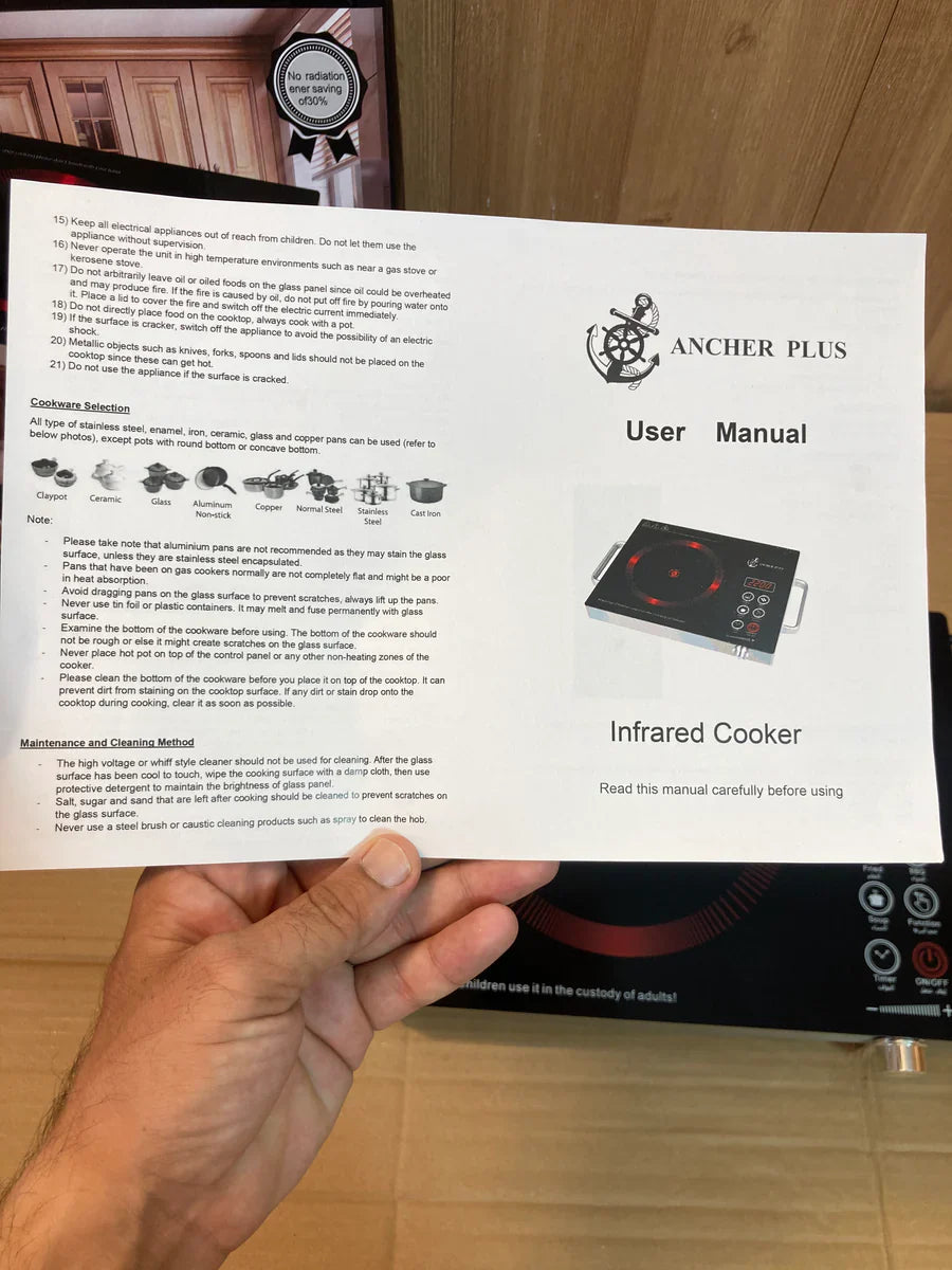 Ancher plus hot plates – 2200W