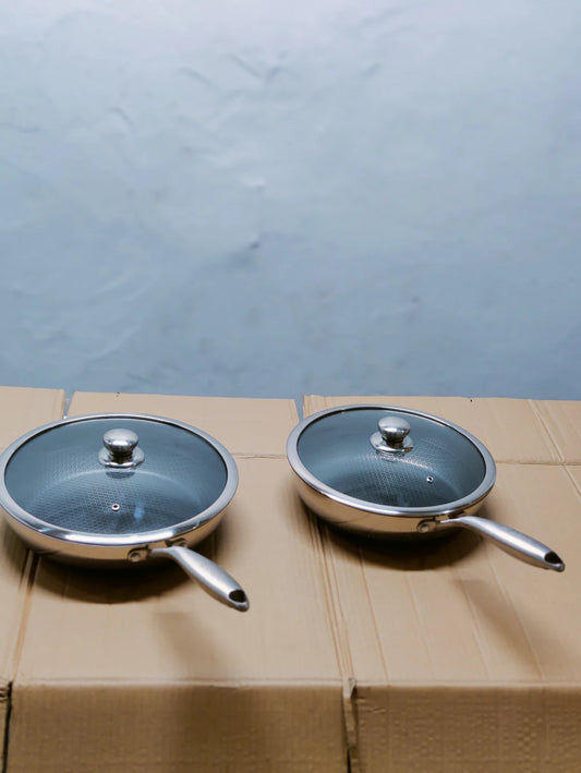 Laser Crafted Pan with Lid (24 & 26 cm)