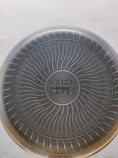 Laser Crafted Pan with Lid (24 & 26 cm)