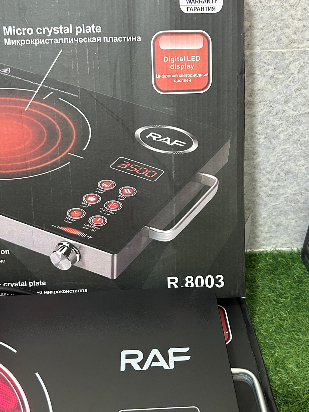 RAF Infrared Cooker & Hot Plate– Burner Control – 3500W