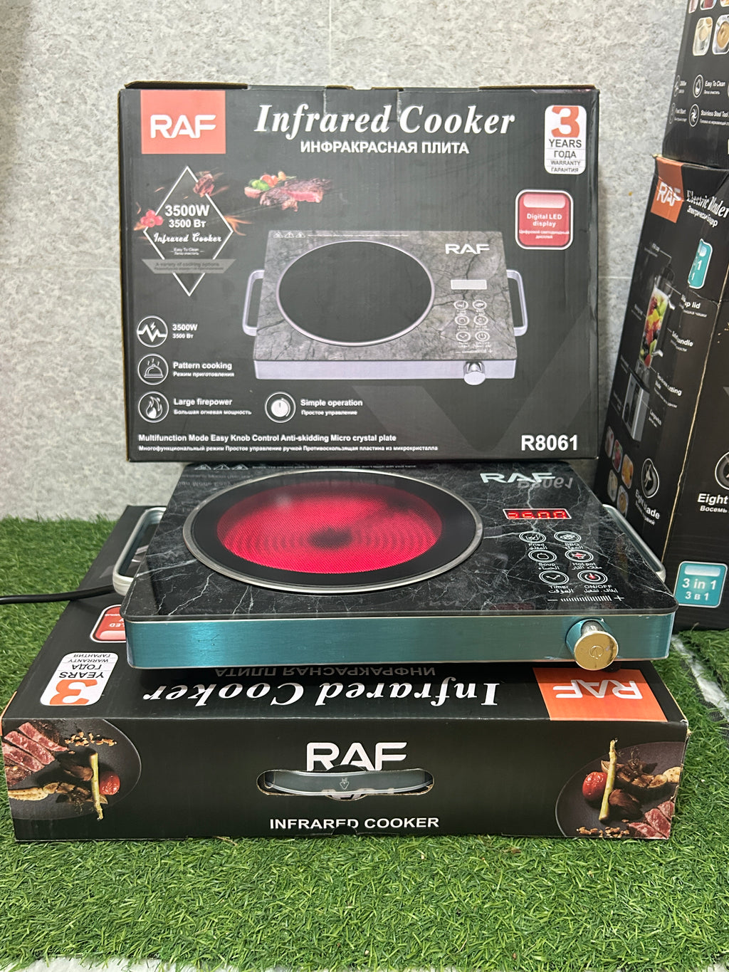 RAF Infrared Cooker & Hot Plate– Burner Control – 3500W