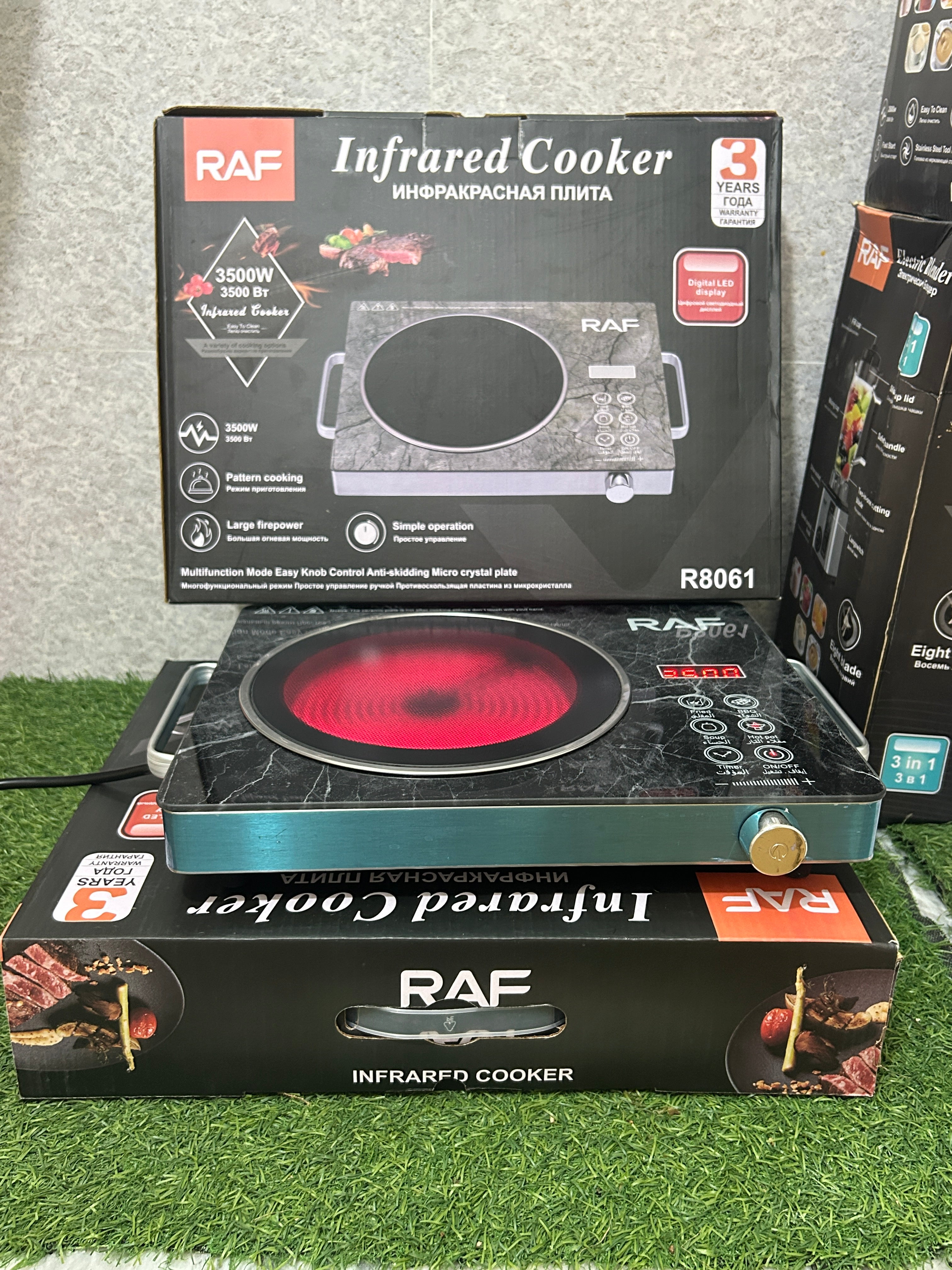 RAF Infrared Cooker & Hot Plate– Burner Control – 3500W