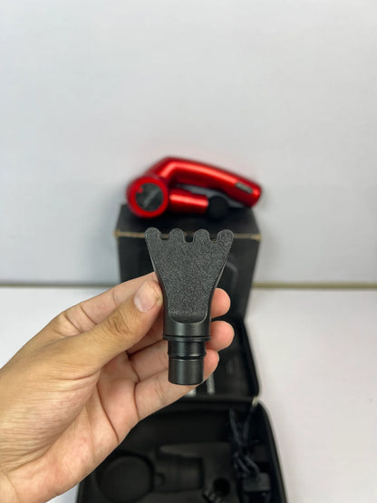 Folding Massager Gun LE8 – Compact Design with Digital Display & 6 Massage Heads