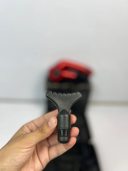 Folding Massager Gun LE8 – Compact Design with Digital Display & 6 Massage Heads
