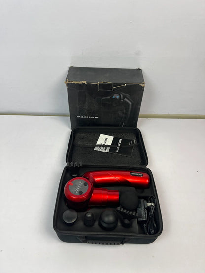 Folding Massager Gun LE8 – Compact Design with Digital Display & 6 Massage Heads