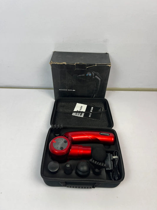 Folding Massager Gun LE8 – Compact Design with Digital Display & 6 Massage Heads