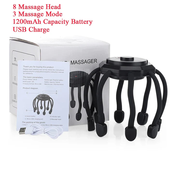 Comforelax Electric Octopus Claw Head Scalp Massager