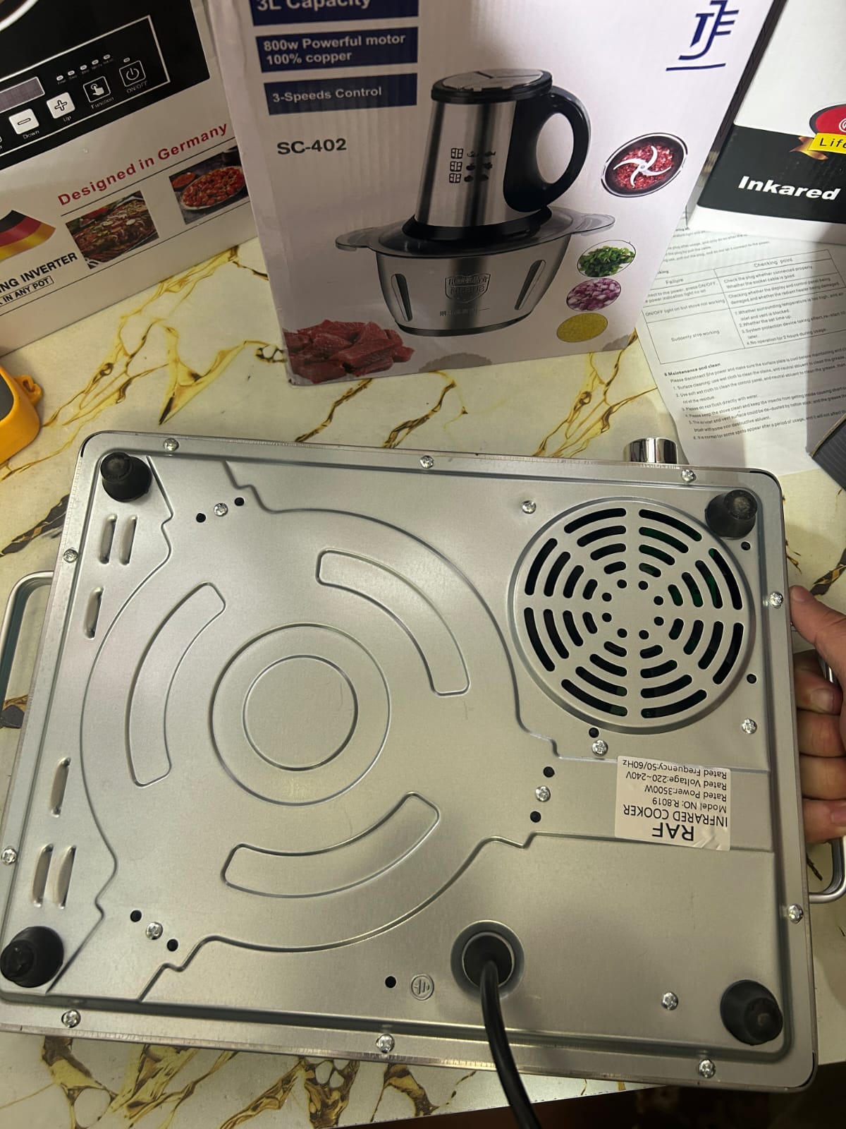 RAF Infrared Cooker & Hot Plate– Burner Control – 3500W