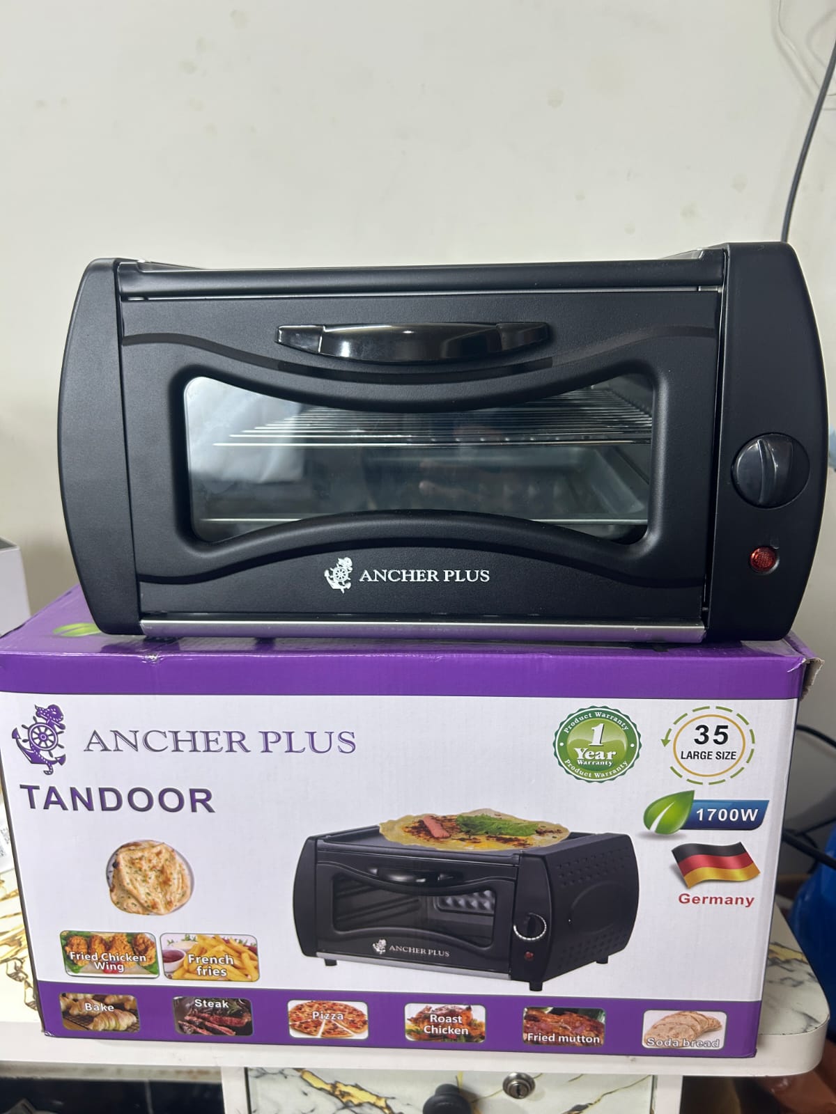 Ancher Plus Electric Tandoor Oven – 1700W | Large Size