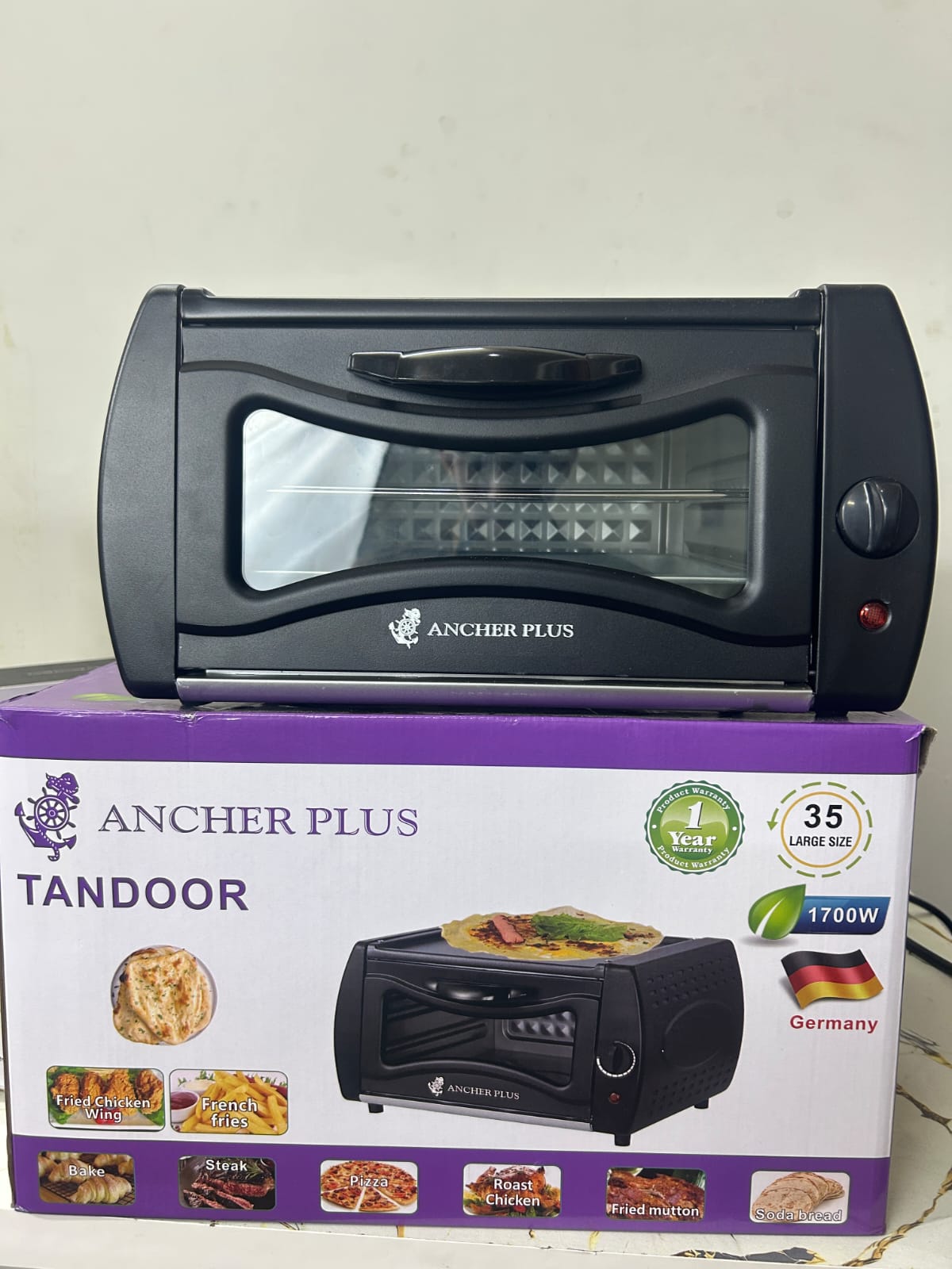 Ancher Plus Electric Tandoor Oven – 1700W | Large Size