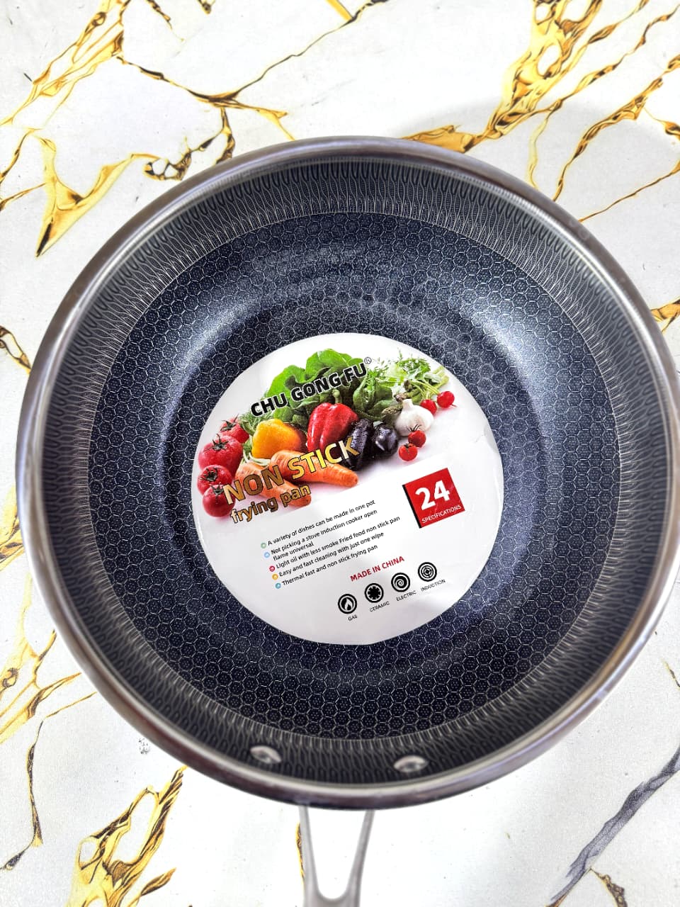 Luxury Honeycomb Non Stick Fry Pan | 24 • 26 • 28 CM