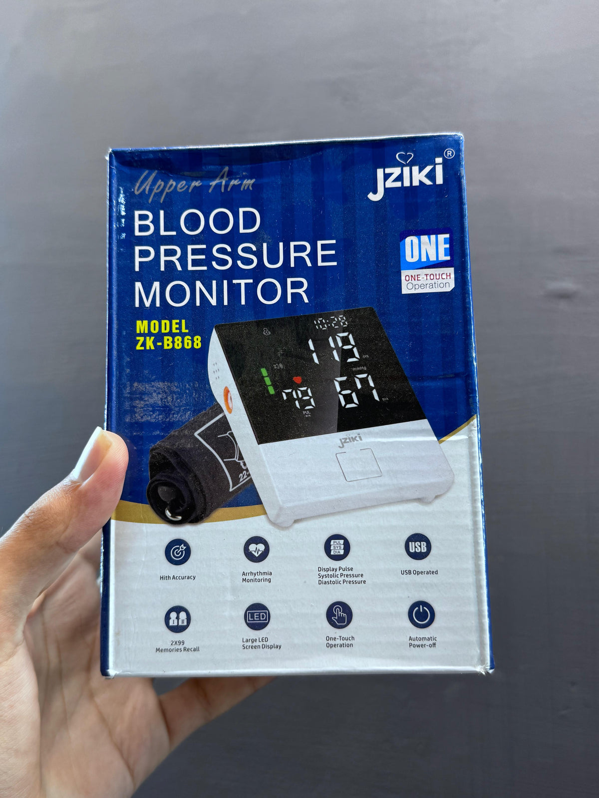 Automatic Blood Pressure Monitor, Model ZK-B868.