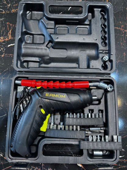 EAMOM cordless electric screwdriver / drill tool kit