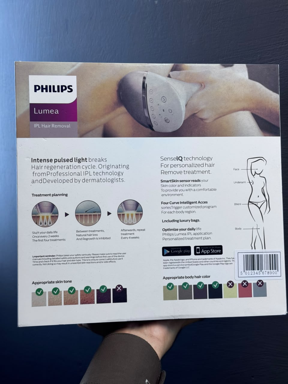 Philips Lumea IPL 9000 Series Hair Removal Device