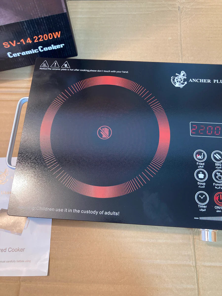 Ancher Plus Hot Plate 2200W - side view