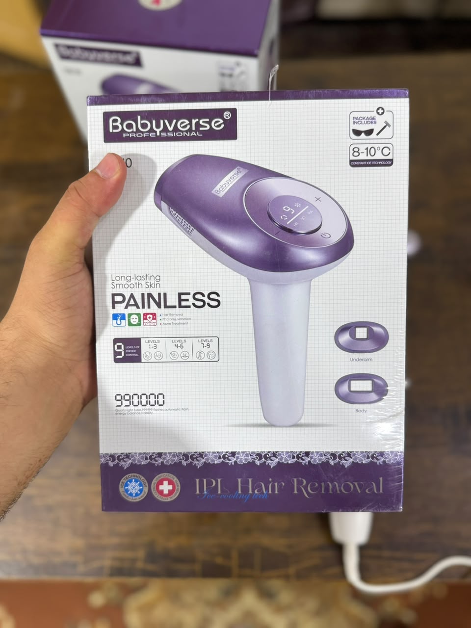 Babyverse Professional IPL Hair Removal Device - front view