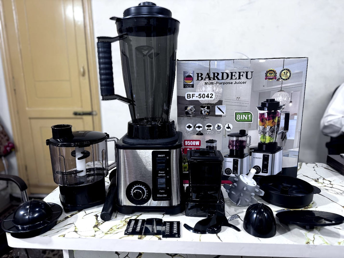 Bardefu 8 in 1 Multi-Function Blender 9500W - front view