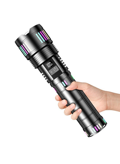 COBA CB-802 Aluminum Alloy Strong Light Flashlight - side view