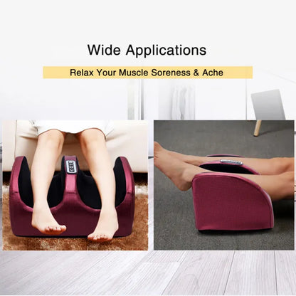 Electric Heated Foot Massager Kneading - in use