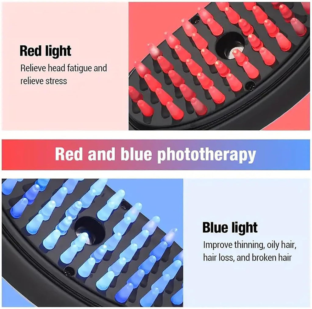Electric Scalp Massage Brush - in use