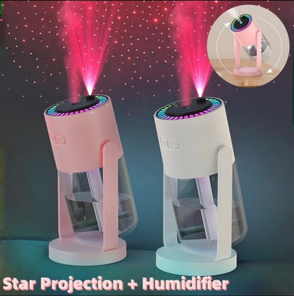 Galaxy Star Projector Humidifier 2 in 1 Night Light - side view
