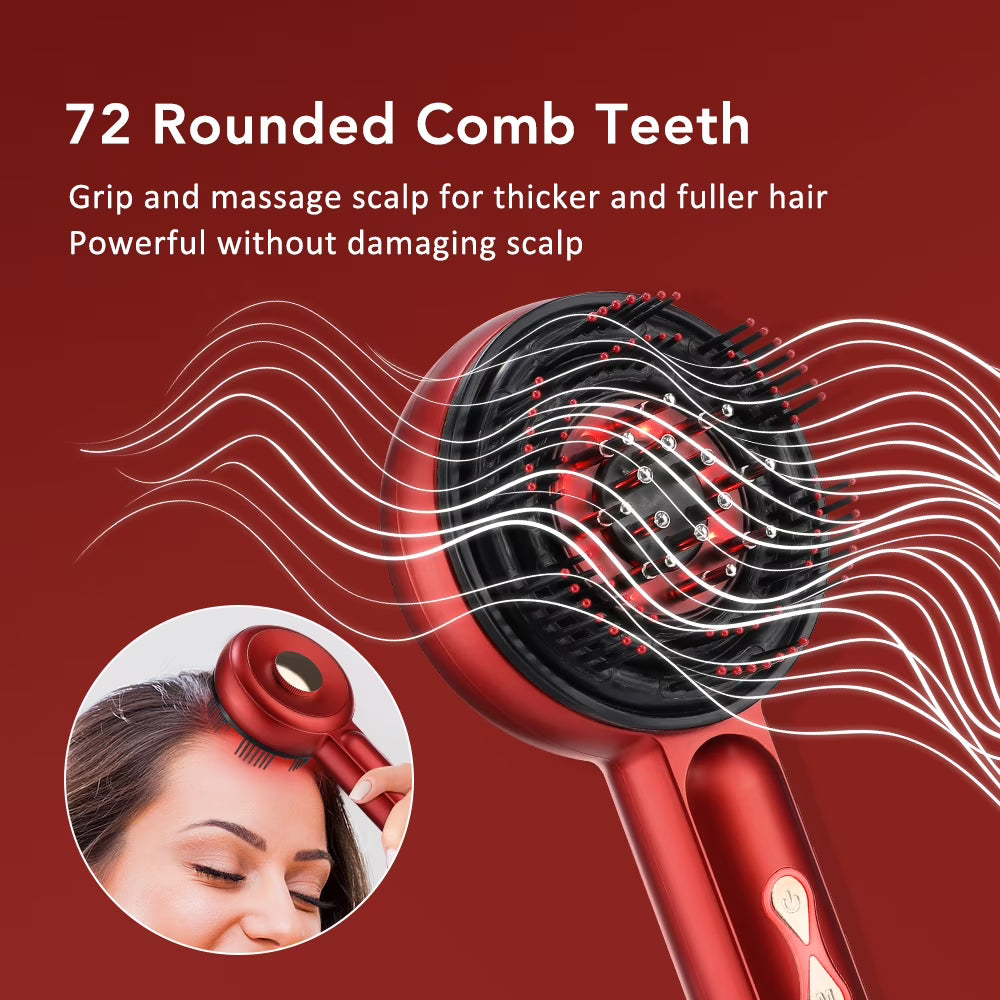 Hair Growth Comb - in use