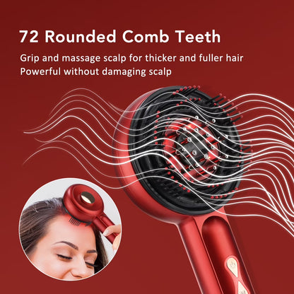 Hair Growth Comb - in use