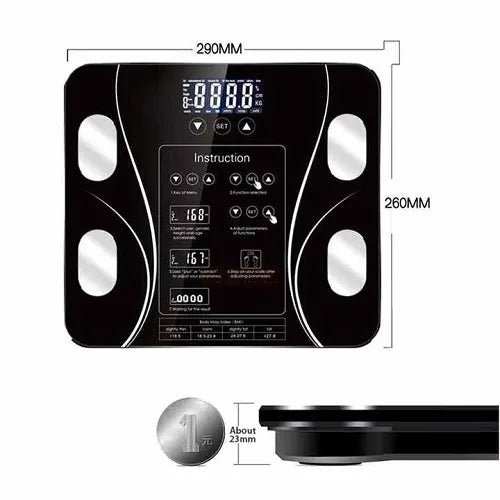 Healthy Weight Scale Smart Bluetooth Body Scale 180kg - front view