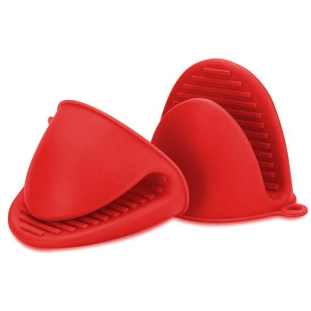 Heat Resistant Silicone Pot Holder Pair - top view